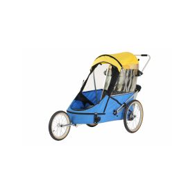 WIKE SPECIAL NEEDS LARGE YELLOW/BLUE speciální vozík za kolo pro větší děti do 150cm - 1