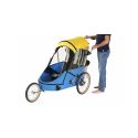 WIKE SPECIAL NEEDS LARGE YELLOW/BLUE speciální vozík za kolo pro větší děti do 150cm - 2