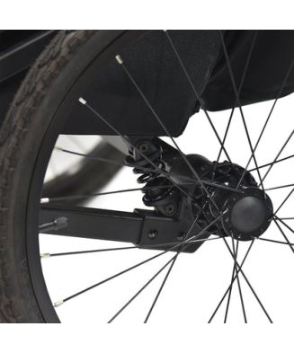 WIKE PREMIUM Double Suspension - Black odpružený vozík za kolo 3v1 s bočním větráním - 7