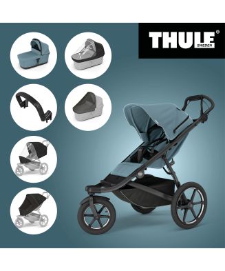 THULE URBAN GLIDE 3 MID BLUE SINGLE 2025 MB + Korba + Madlo + Pláštěnky + Moskytiery Thule Urban glide & glide
