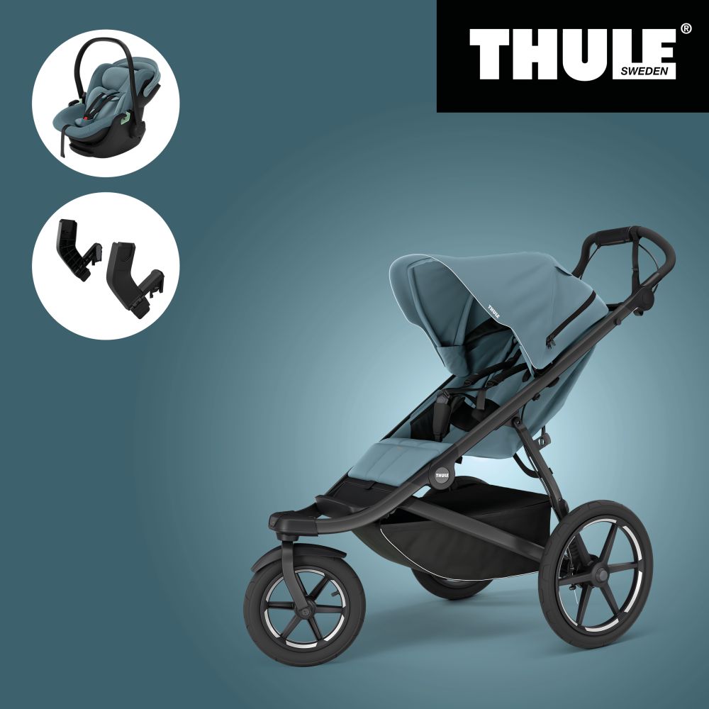 THULE URBAN GLIDE 3 MID BLUE SINGLE 2025 MB+ Maple Blue + Držák autosedačky MC Thule Urban glide & glide