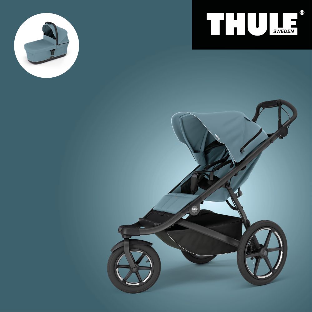 Akční set THULE URBAN GLIDE 3 MID BLUE SINGLE Magnetic Buckle + Korbička - 1
