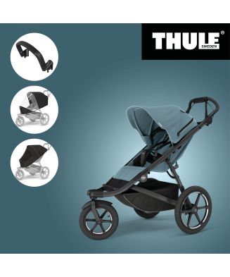 THULE URBAN GLIDE 3 MID BLUE SINGLE 2025 Magnetic Buckle + Madlo + Pláštěnka + Moskytiera Thule Urban glide & glide
