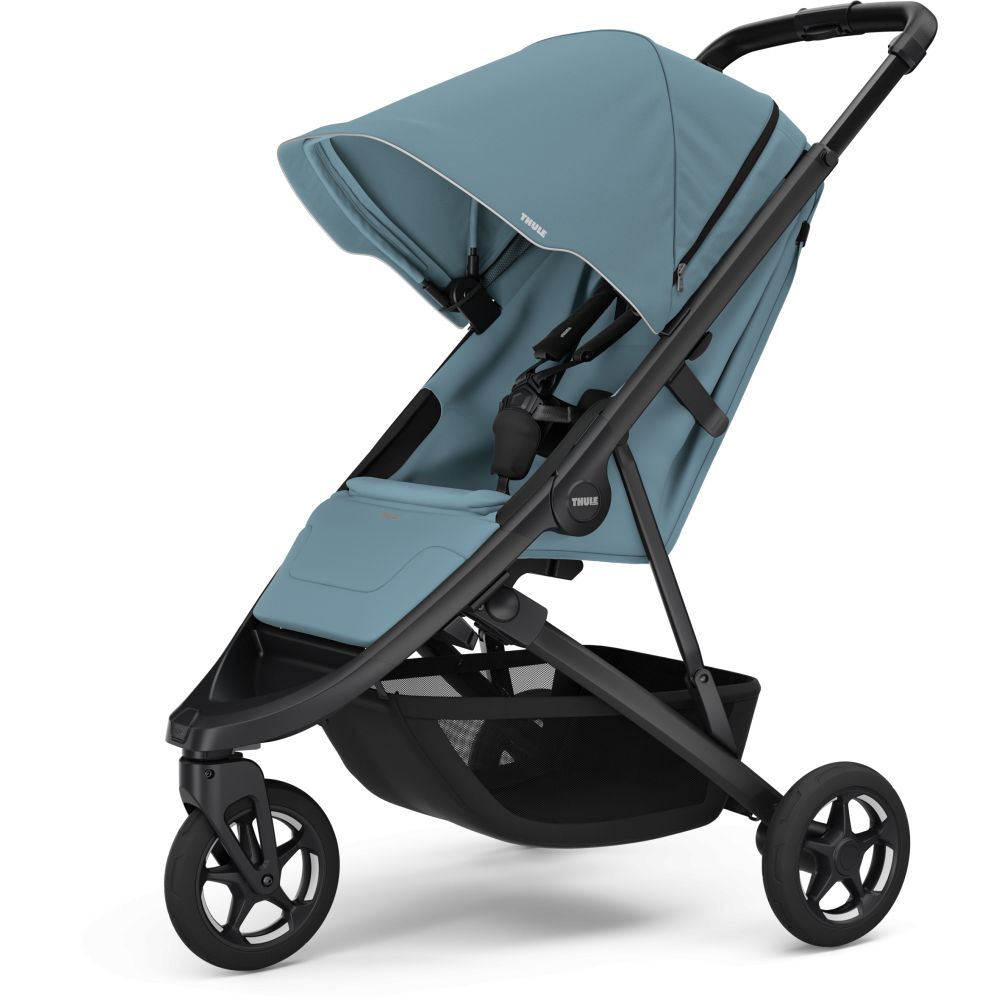 THULE Spring 2 Majolica Mid Blue on Black - 1