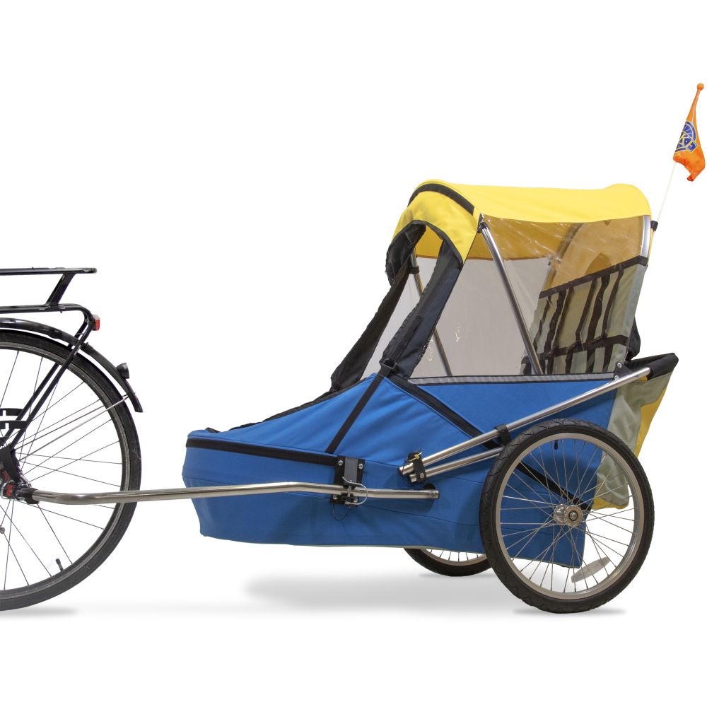 WIKE SPECIAL NEEDS X-LARGE YELLOW/BLUE  speciální vozík za kolo pro velké děti a dospělé - 1