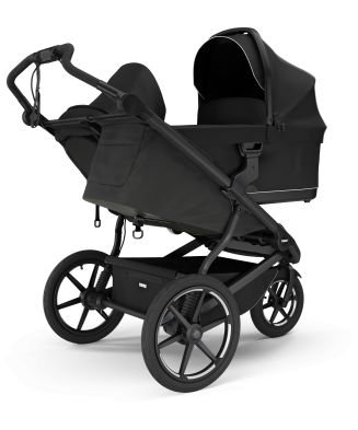 THULE URBAN GLIDE 3 BLACK DOUBLE 2025 Magnetic Buckle + 2x Madlo + Pláštěnka + Moskytiera Thule Urban glide & glide