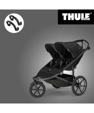 THULE URBAN GLIDE 3 BLACK DOUBLE 2025 Magnetic Buckle + 2x Madlo Thule Urban glide & glide