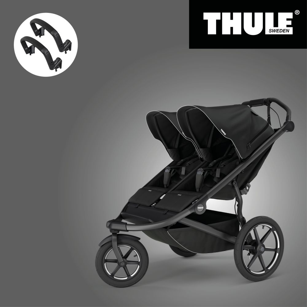 THULE URBAN GLIDE 3 BLACK DOUBLE 2025 Magnetic Buckle + 2x Madlo Thule Urban glide & glide