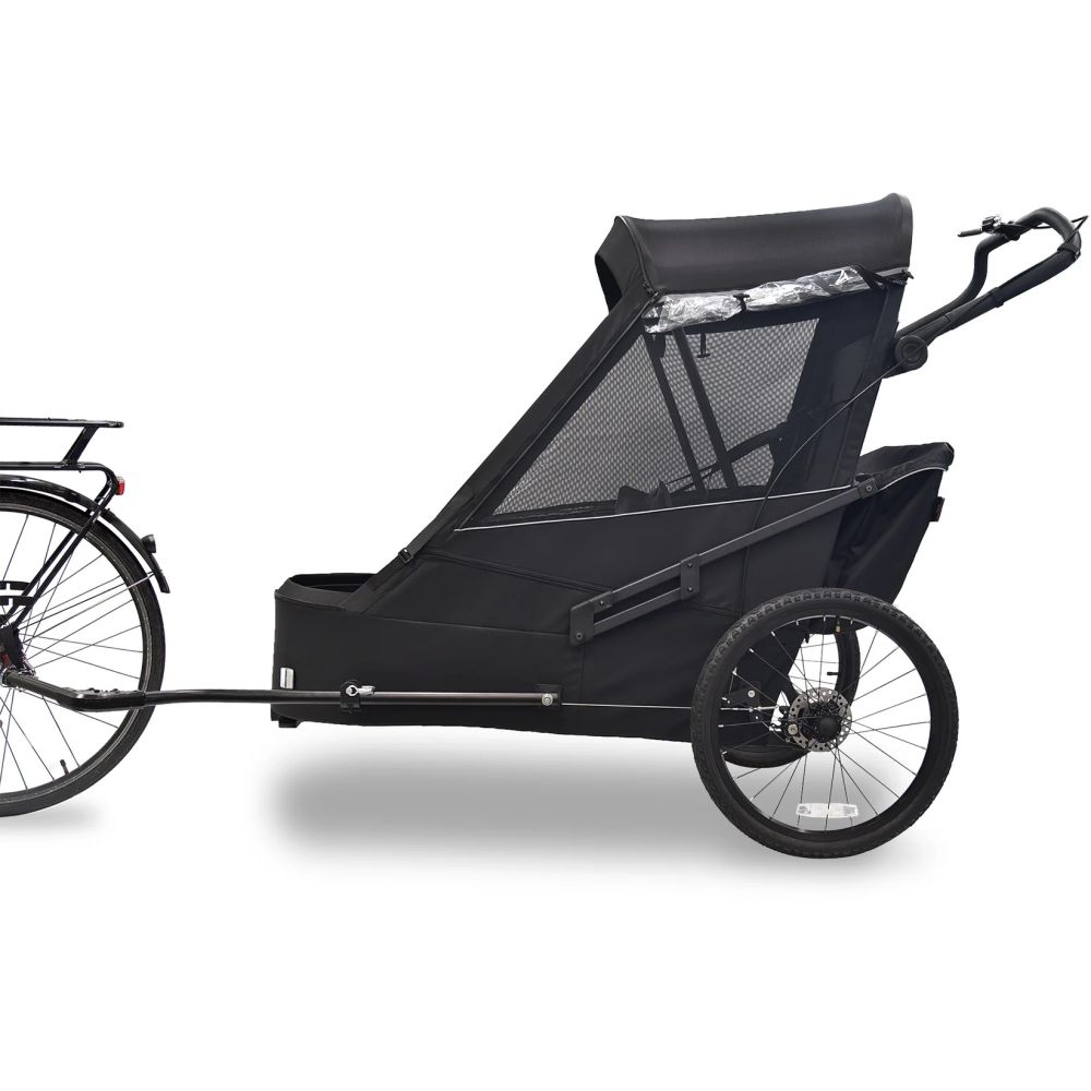 WIKE SPECIAL NEEDS X-LARGE BLACK speciální vozík za kolo pro velké děti a dospělé - 1