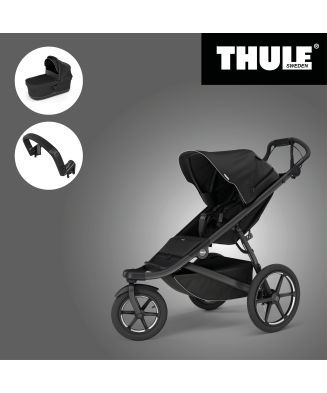 Akční set THULE URBAN GLIDE 3 BLACK SINGLE + Korbička + Madlo - 1