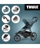 THULE SLEEK MIDNIGHT BLACK S KORBIČKOU městský kočárek - 5