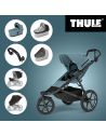THULE SLEEK MIDNIGHT BLACK S KORBIČKOU městský kočárek - 5