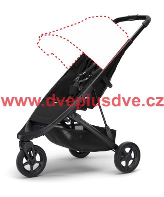 THULE SPRING STROLLER BLACK BEZ STŘÍŠKY - 1
