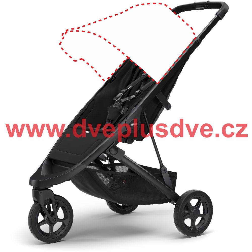 THULE SPRING STROLLER BLACK BEZ STŘÍŠKY - 1